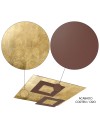DALIA * PLAFÓN CUADRADO 24W+24W - ORO + CORTEN